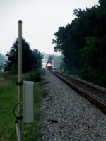 Southbound Amtrak 19, the Crescent, just south of the yard limit